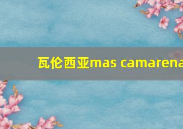 瓦伦西亚mas camarena